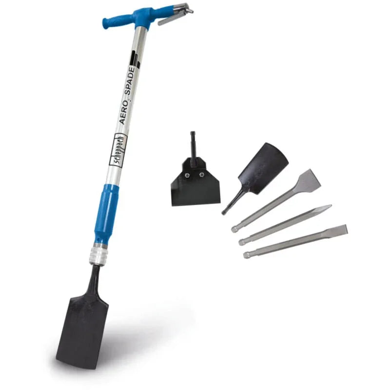 Scheppach Aero²Spade 5-in-1 Pneumatic Digging Spade with Anti-Vibration Handle - Gomix Brands Outlet